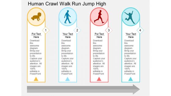 Human Crawl Walk Run Jump High Powerpoint Template