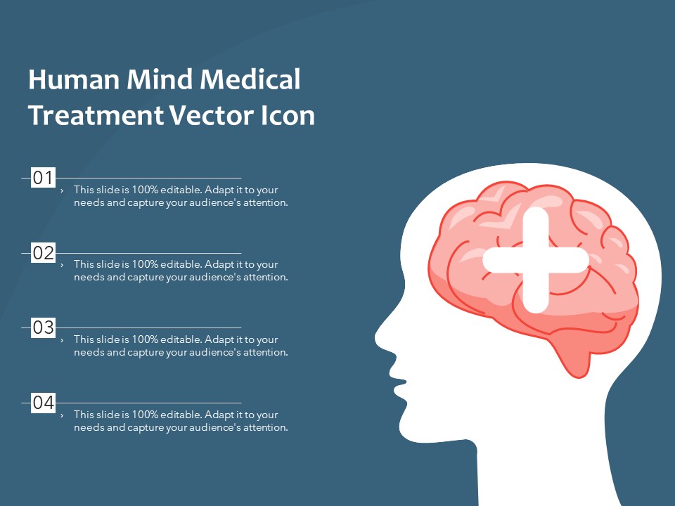 Human Mind Medical Treatment Vector Icon Ppt PowerPoint Presentation File Slide Download PDF