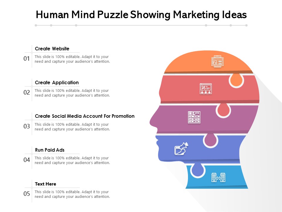 Human Mind Puzzle Showing Marketing Ideas Ppt PowerPoint Presentation File Graphics Tutorials PDF