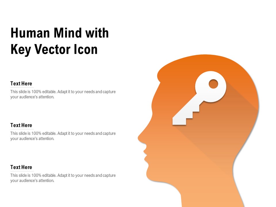 Human Mind With Key Vector Icon Ppt PowerPoint Presentation Inspiration Example PDF