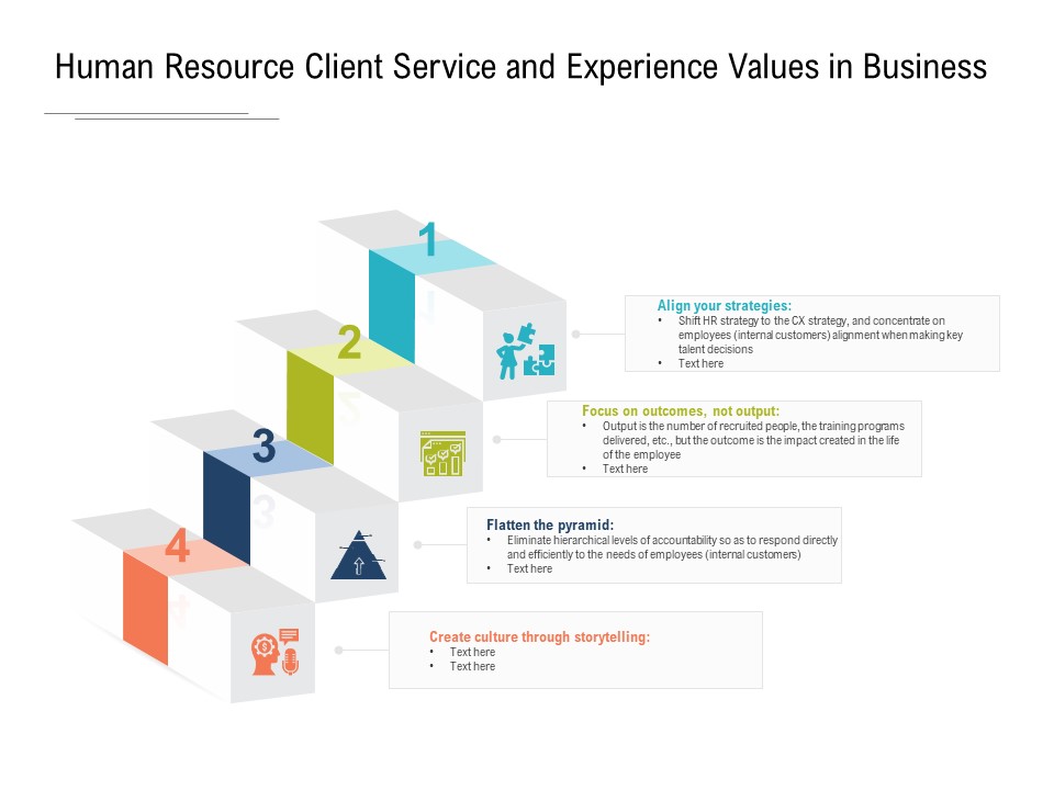 Human Resource Client Service And Experience Values In Business Ppt PowerPoint Presentation Infographics Example PDF