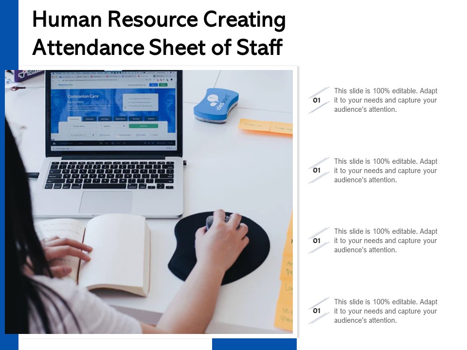 Human Resource Creating Attendance Sheet Of Staff Ppt PowerPoint Presentation Templates PDF
