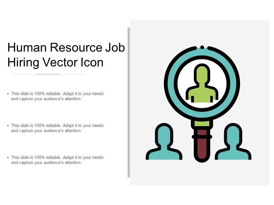 Human Resource Job Hiring Vector Icon Ppt Powerpoint Presentation Ideas Icon
