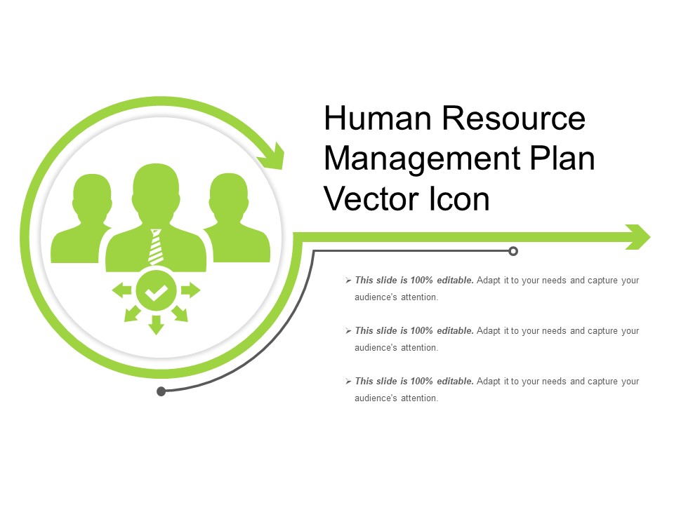 Human Resource Management Plan Vector Icon Ppt PowerPoint Presentation Summary Outfit PDF