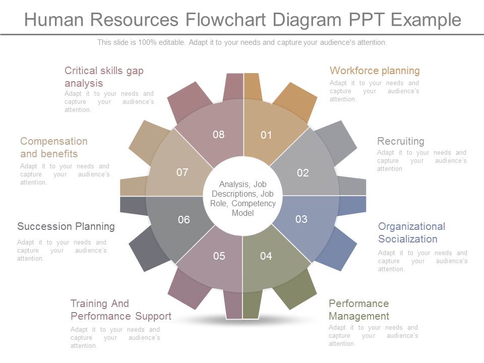 Human Resources Flowchart Diagram Ppt Example