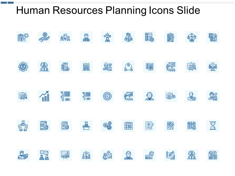 Human Resources Planning Icons Slide Ppt PowerPoint Presentation Summary Model