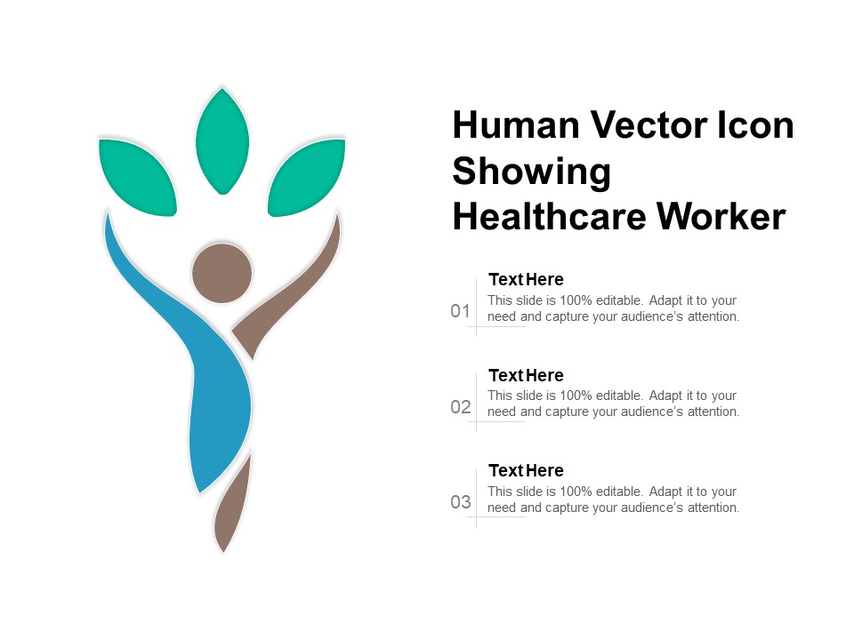 Human Vector Icon Showing Healthcare Worker Ppt PowerPoint Presentation Infographic Template Summary PDF