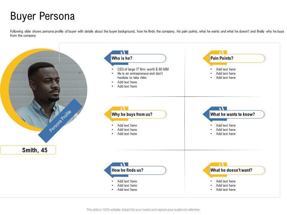 IOT Industry Assessment Buyer Persona Ppt Professional Slide Portrait PDF