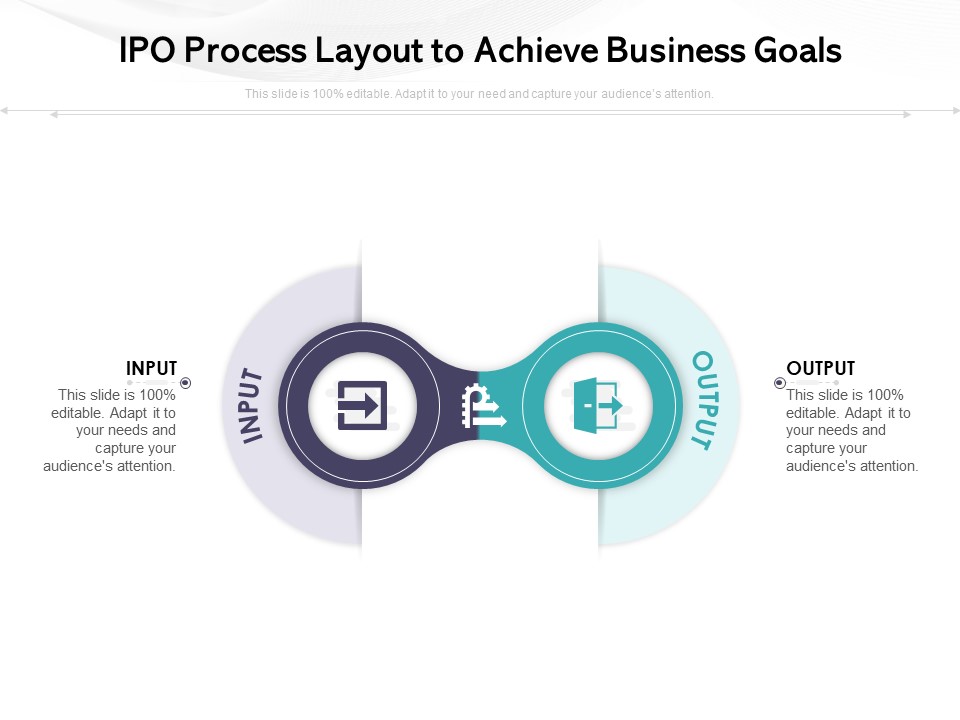 IPO Process Layout To Achieve Business Goals Ppt PowerPoint Presentation File Master Slide PDF