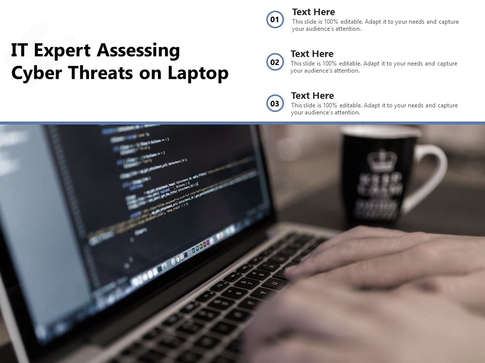 IT Expert Assessing Cyber Threats On Laptop Ppt PowerPoint Presentation Gallery Brochure PDF