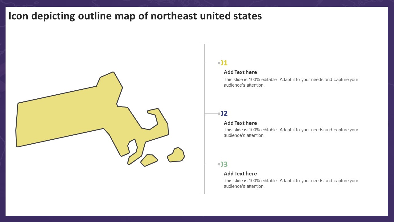 Icon Depicting Outline Map Of Northeast United States Formats PDF