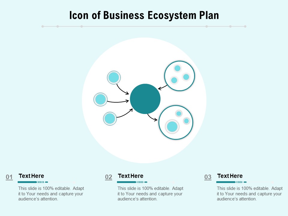 Icon Of Business Ecosystem Plan Ppt PowerPoint Presentation Infographic Template Display PDF