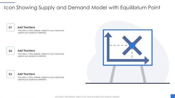 Icon Showing Supply And Demand Model With Equilibrium Point Introduction PDF