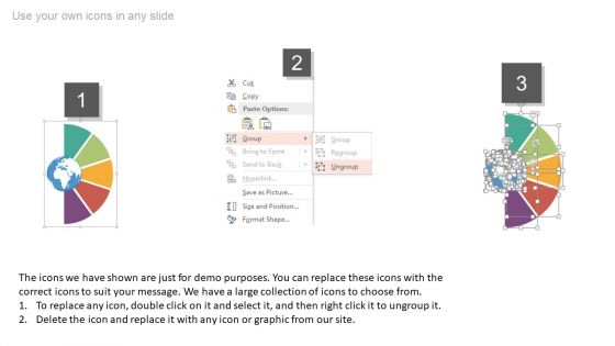 Icons For Globe Travel Modes Powerpoint Slides