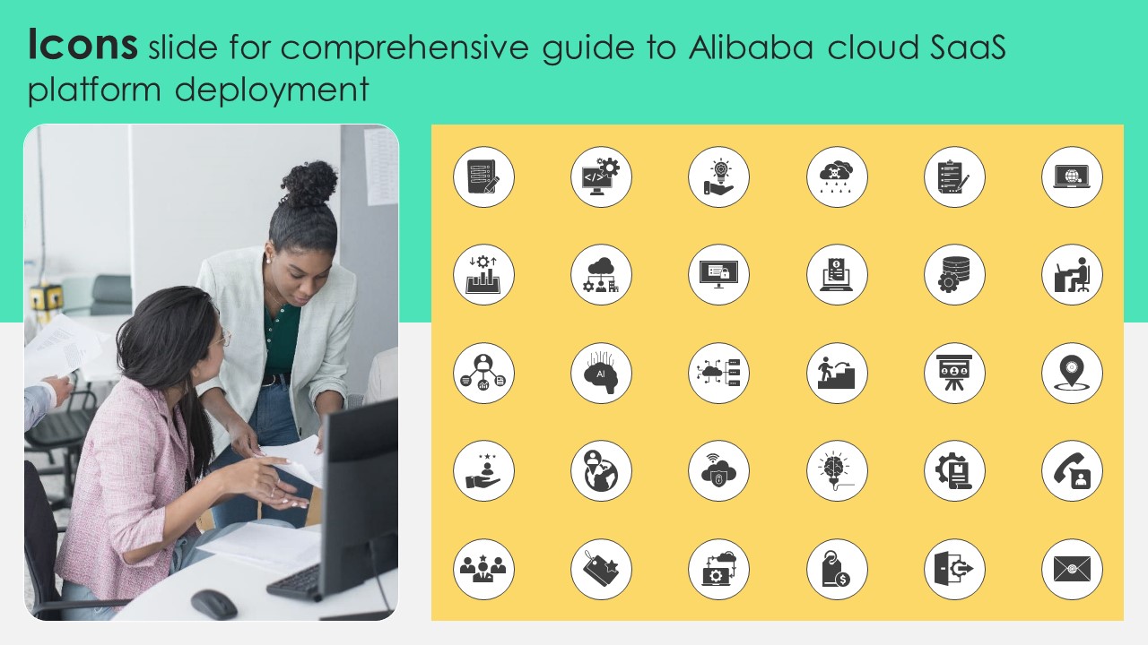 Icons Slide For Comprehensive Guide To Alibaba Cloud Saas Platform Deployment Icons PDF