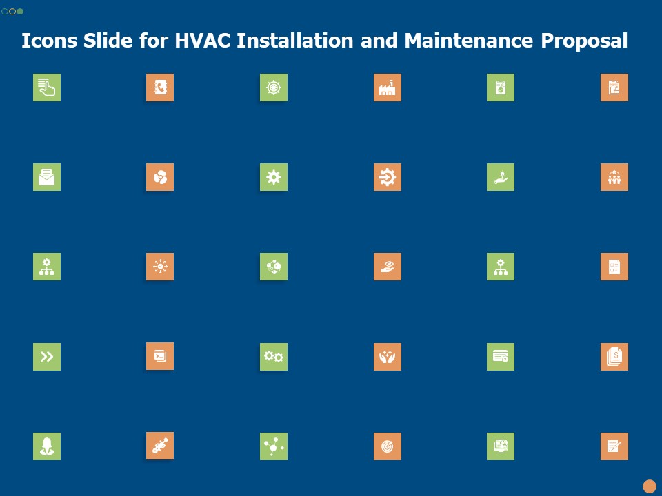 Icons Slide For HVAC Installation And Maintenance Proposal Ppt PowerPoint Presentation Summary Shapes PDF