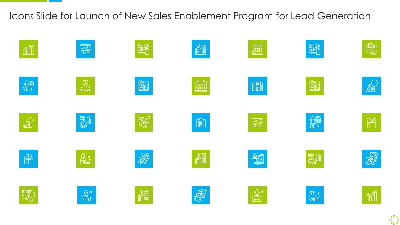 Icons Slide For Launch Of New Sales Enablement Program For Lead Generation Rules PDF