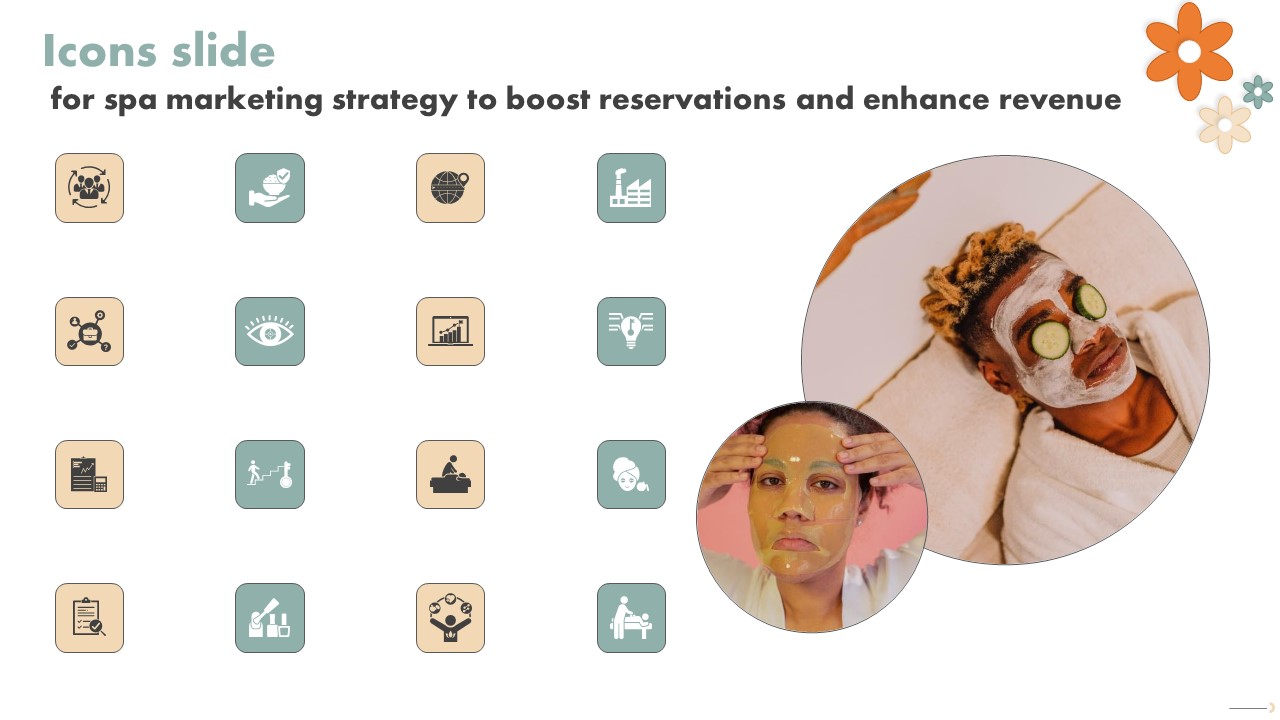 Icons Slide For Spa Marketing Strategy To Boost Reservations And Enhance Revenue Rules PDF