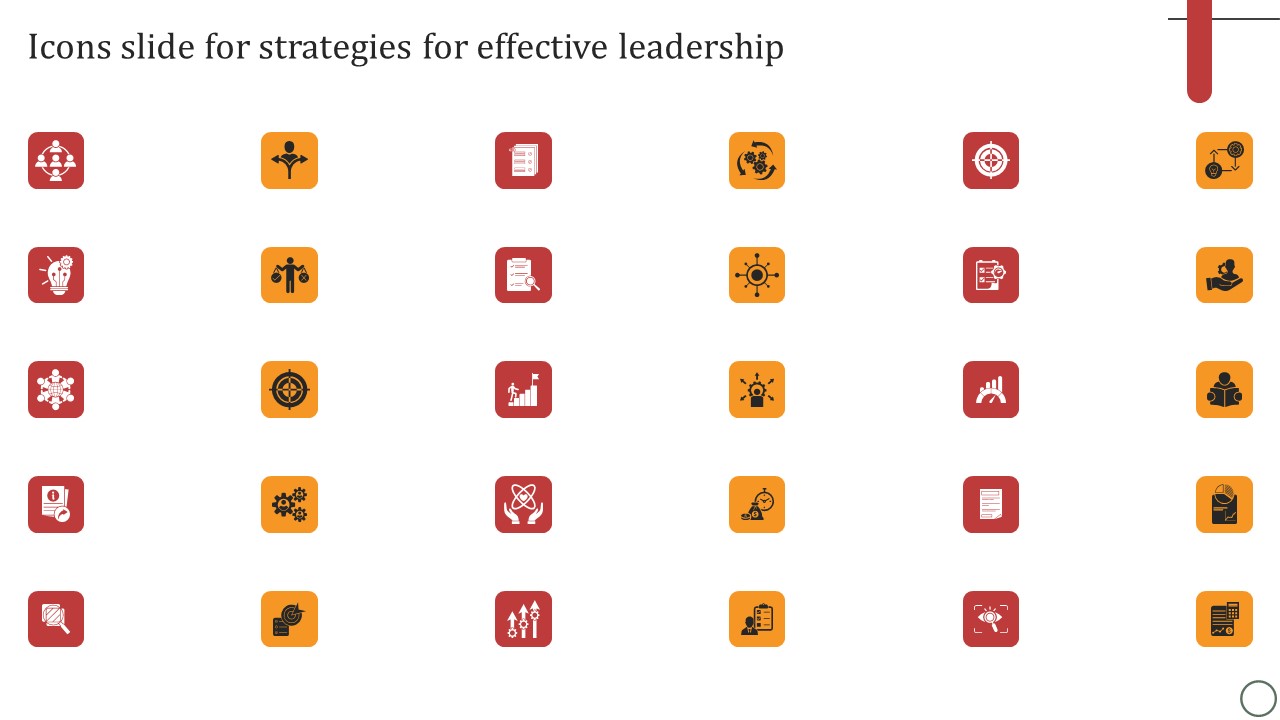 Icons Slide For Strategies For Effective Leadership Inspiration PDF