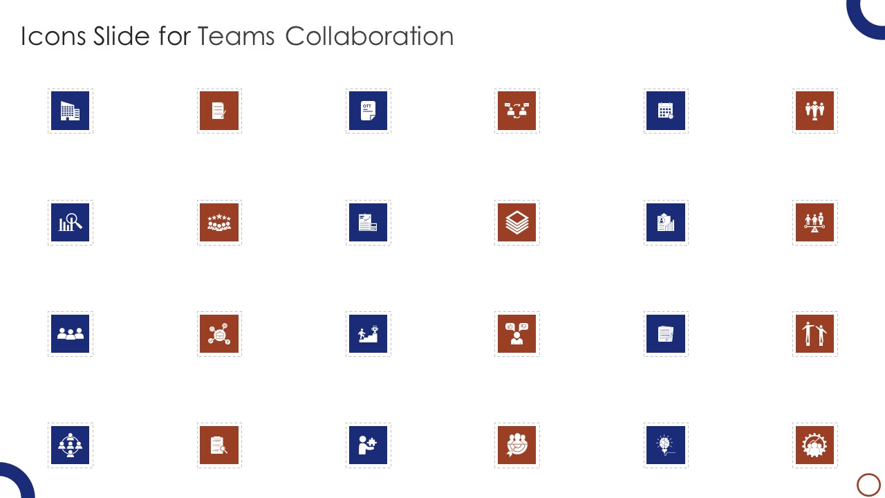 Icons Slide For Teams Collaboration Rules PDF