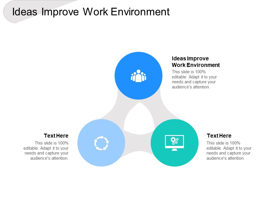 Ideas Improve Work Environment Ppt PowerPoint Presentation Show Maker Cpb