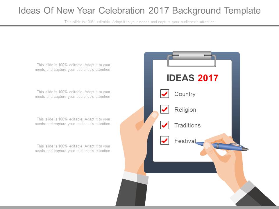 Ideas Of New Year Celebration 2017 Background Template
