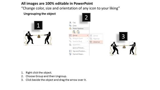 Illustration Of Business Competition Powerpoint Template