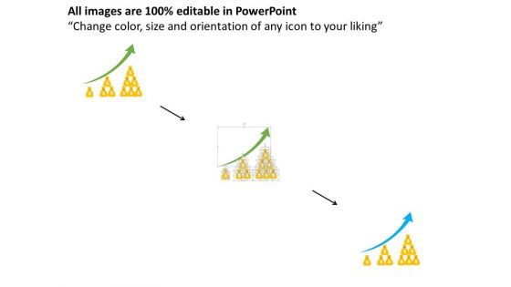 Illustration Of Dollar Growth Arrow Powerpoint Template