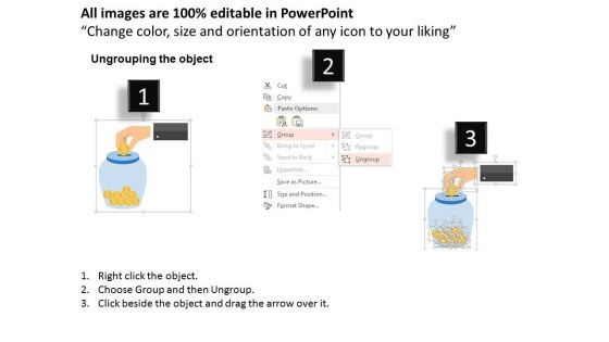 Illustration Of Dollar Money Jar Powerpoint Templates