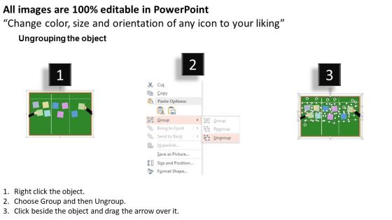 Illustration Of Notice Board PowerPoint Template
