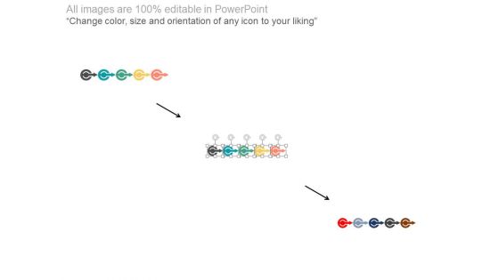 Illustration Of Progressive Arrows Chart Powerpoint Template