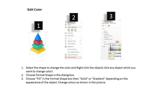 Illustration Of Pyramid Diagram Powerpoint Template