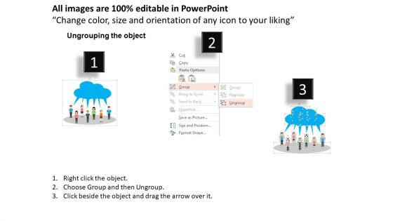 Illustration Of Team Communication PowerPoint Template