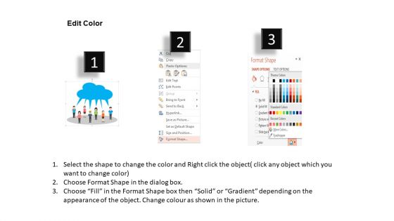 Illustration Of Team Communication PowerPoint Template