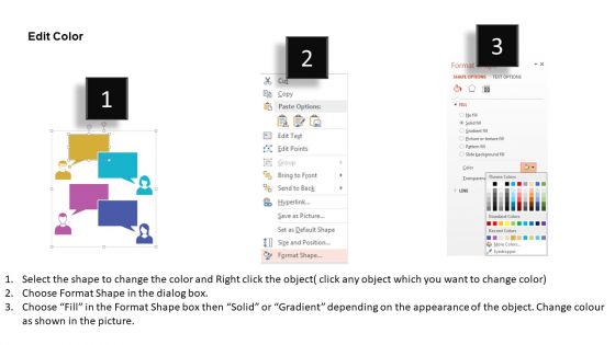 Illustration Of Teamwork In The Workplace Powerpoint Template