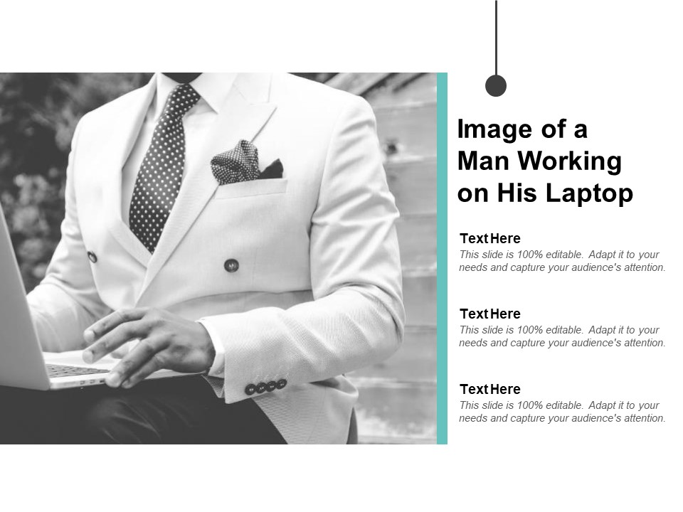 Image Of A Man Working On His Laptop Ppt PowerPoint Presentation Gallery Background Image