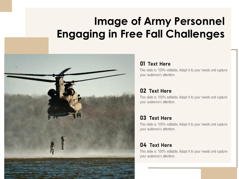 Image Of Army Personnel Engaging In Free Fall Challenges Ppt PowerPoint Presentation Portfolio Infographic Template PDF
