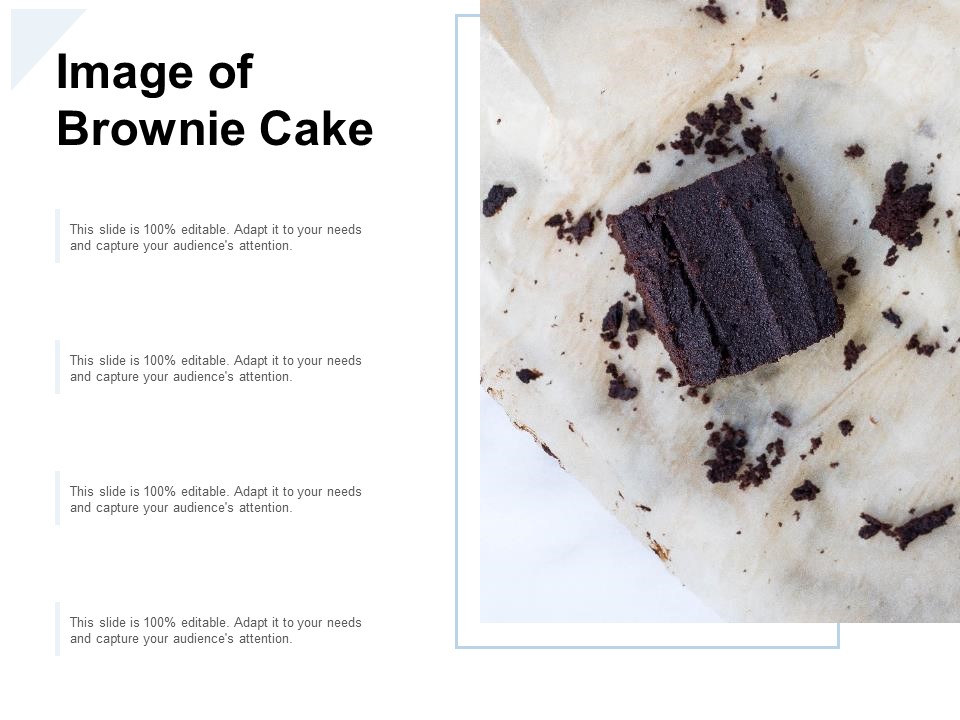 Image Of Brownie Cake Ppt PowerPoint Presentation Summary Slideshow