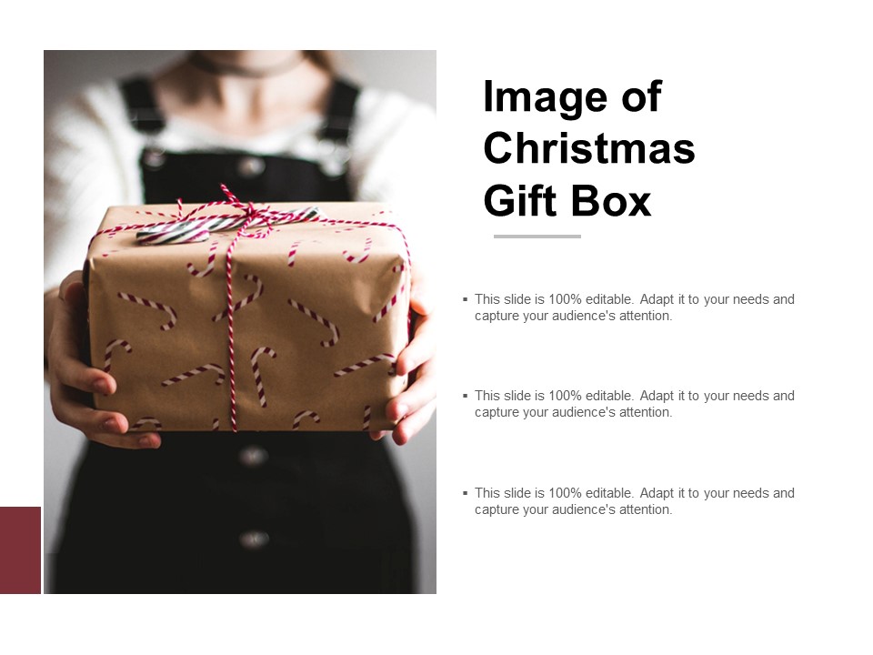 Image Of Christmas Gift Box Ppt Powerpoint Presentation Slides Show