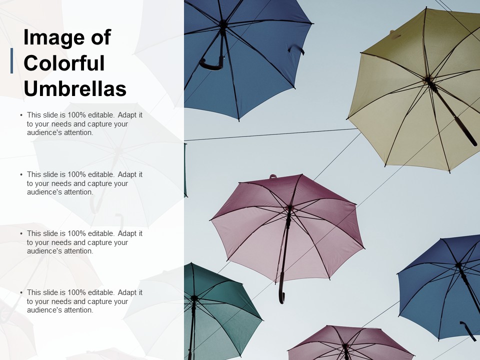 Image Of Colorful Umbrellas Ppt PowerPoint Presentation Show Graphics