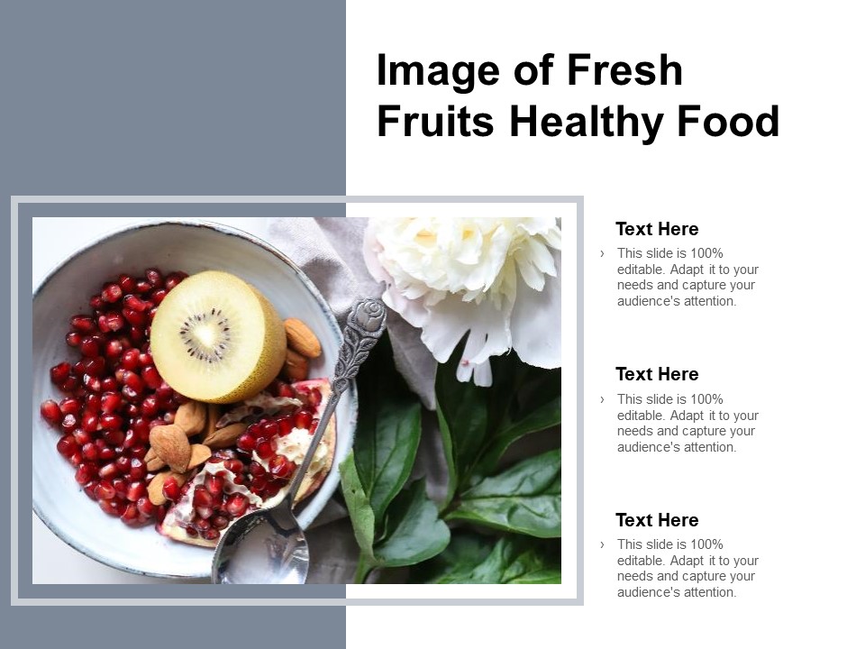 Image Of Fresh Fruits Healthy Food Ppt Powerpoint Presentation Icon Sample