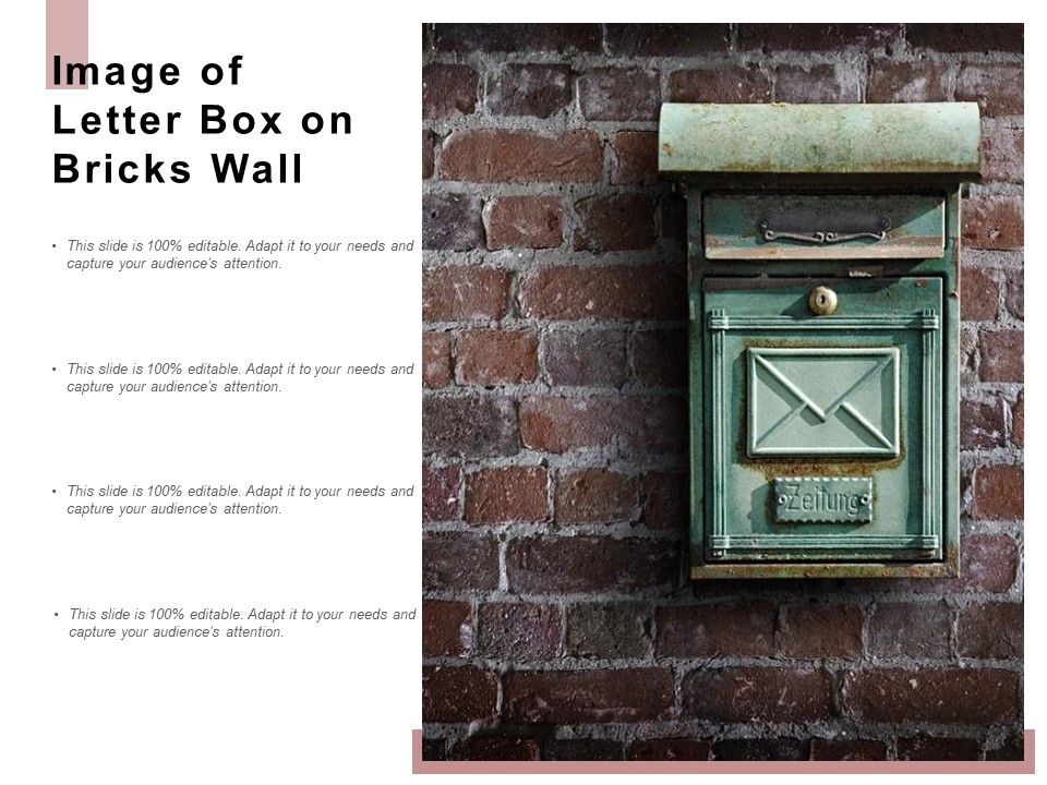 Image Of Letter Box On Bricks Wall Ppt PowerPoint Presentation Infographic Template Example