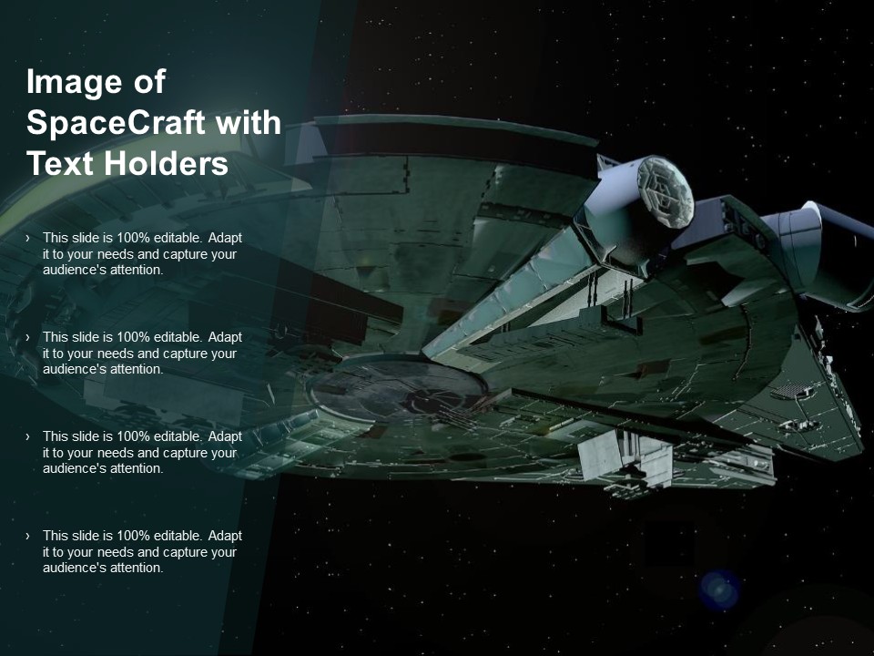 Image Of Spacecraft With Text Holders Ppt PowerPoint Presentation Slides Demonstration