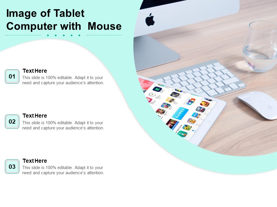 Image Of Tablet Computer With Mouse Ppt PowerPoint Presentation Gallery Design Templates PDF