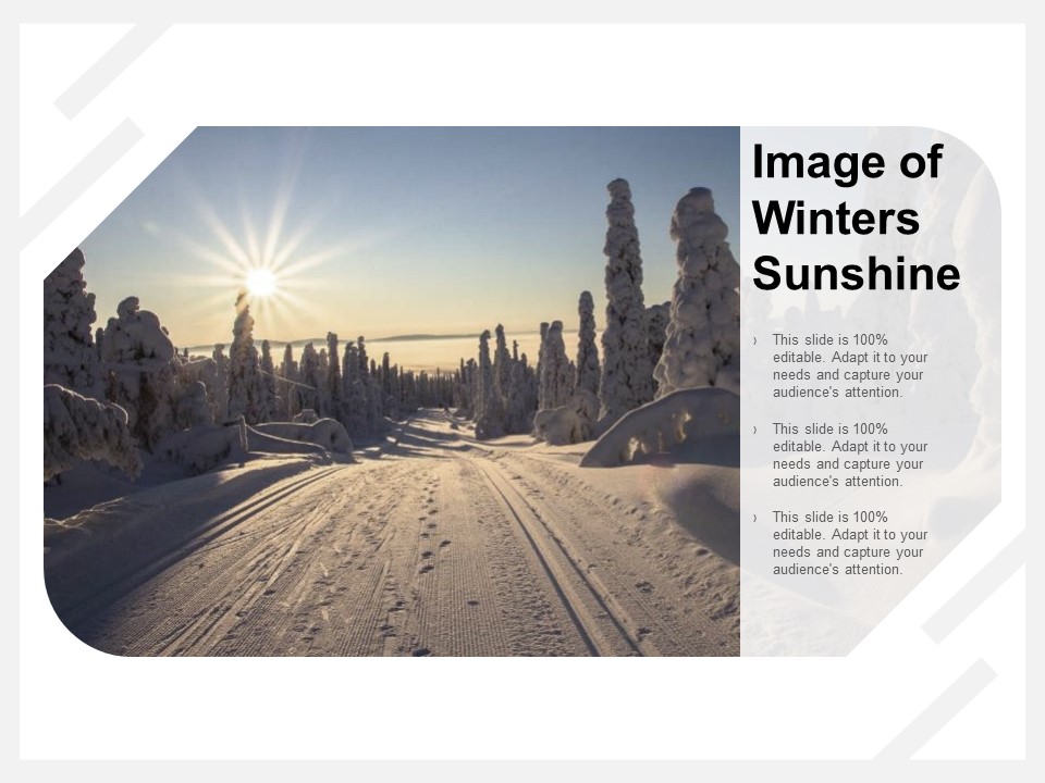Image Of Winters Sunshine Ppt PowerPoint Presentation Styles Diagrams