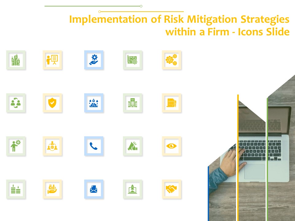 Implementation Of Risk Mitigation Strategies Within A Firm Icons Slide Ppt Slides Inspiration PDF