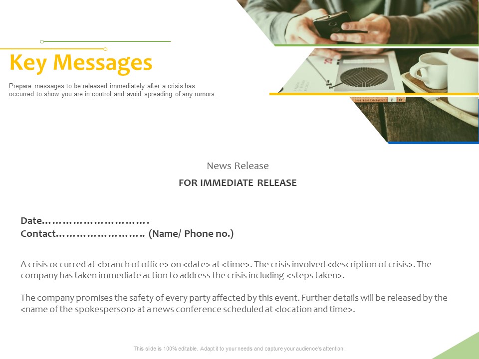 Implementation Of Risk Mitigation Strategies Within A Firm Key Messages Ppt Inspiration Slideshow PDF