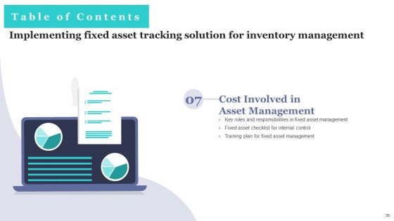 Implementing Fixed Asset Tracking Solution For Inventory Management Ppt PowerPoint Presentation Complete Deck With Slides