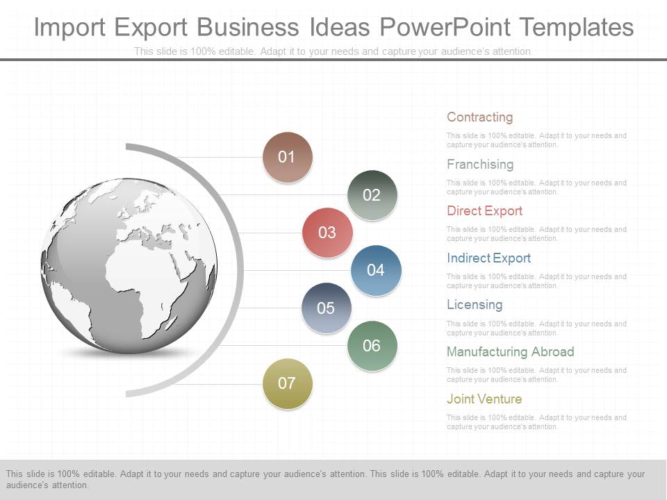 Import Export Business Ideas Powerpoint Templates