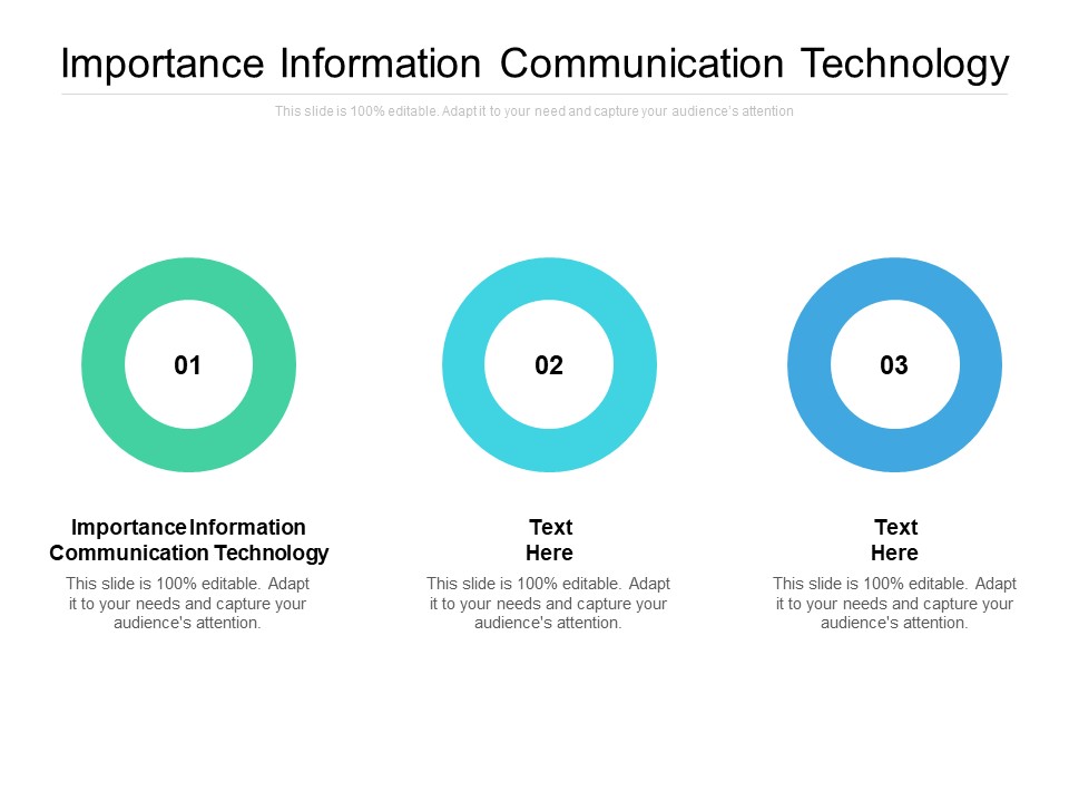 Importance Information Communication Technology Ppt PowerPoint Presentation Gallery Design Inspiration Cpb